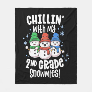 Manta Polar Chillin con mi profesor de 2º grado Camisa de Niev
