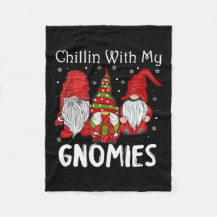 Manta Polar Chillin Con Mis Navidades De Gnomies Pamajas Famil