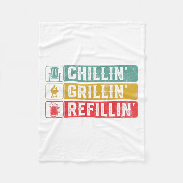 Manta Polar Chillin Grillin Refillin Bbq Pit Meat Smoll Grill (Anverso)