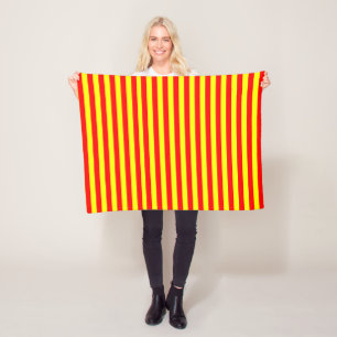 Manta Polar china kirguizistán españa bandera rayas rojo amari