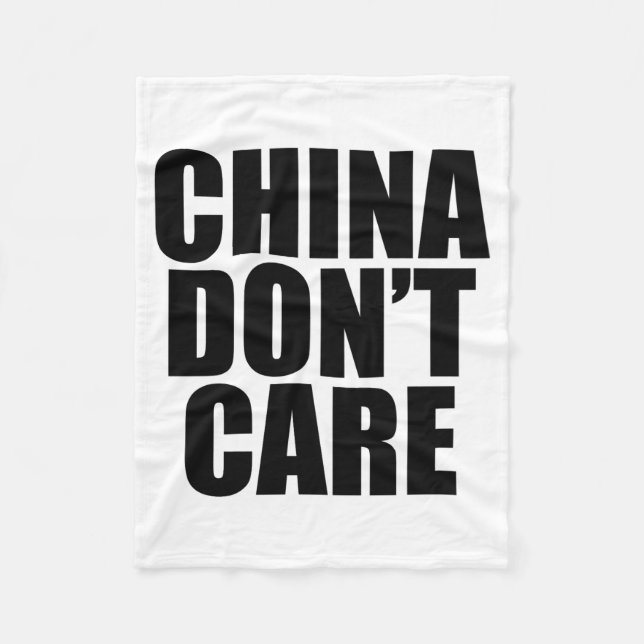 Manta Polar China No Le Importa  (Anverso)