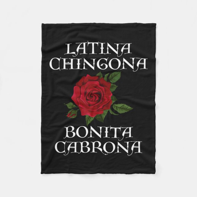 Manta Polar Chingona Bonita Cabrona Hispano Feminista Chicana (Anverso)