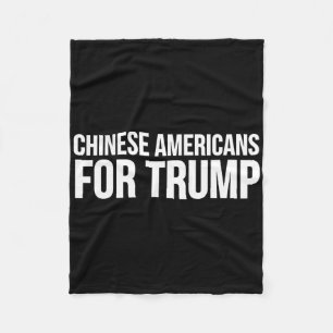 Manta Polar Chinos americanos por Trump - Divertido Trump