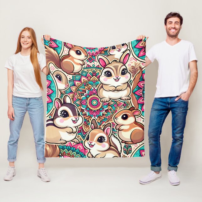 Manta Polar "Chipmunks & Cottontails" (In situ)