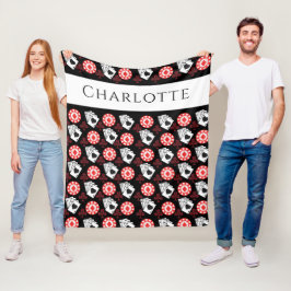 Manta Polar Chips de póquer y tarjetas de juego Aces y cruces