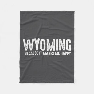 Manta Polar Chiste divertido de Wyoming Orgulloso residente de