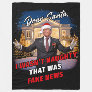 Manta Polar Chiste gracioso de Donald Trump, querido Papá Noel