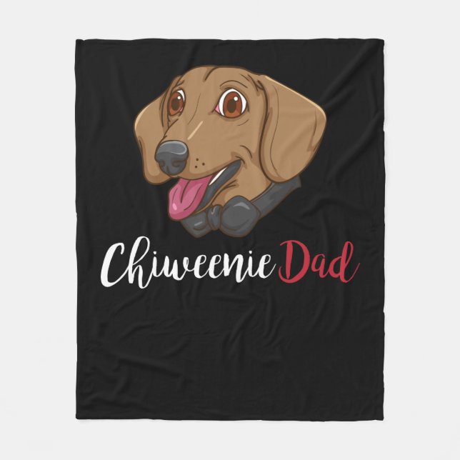 Manta Polar Chiweenie Dad Dog Lover Regalo Hombres Perro Chiwe (Anverso)