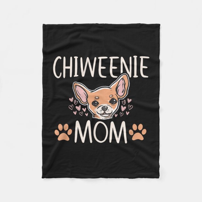 Manta Polar chiweenie mamá chihuahua lindo dueño de perro aman (Anverso)