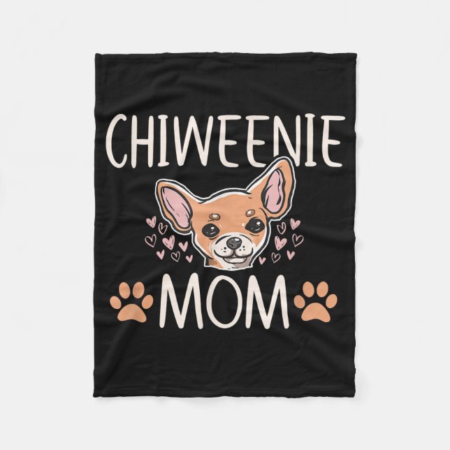 Manta Polar chiweenie mamá chihuahua lindo dueño de perro aman (Anverso)