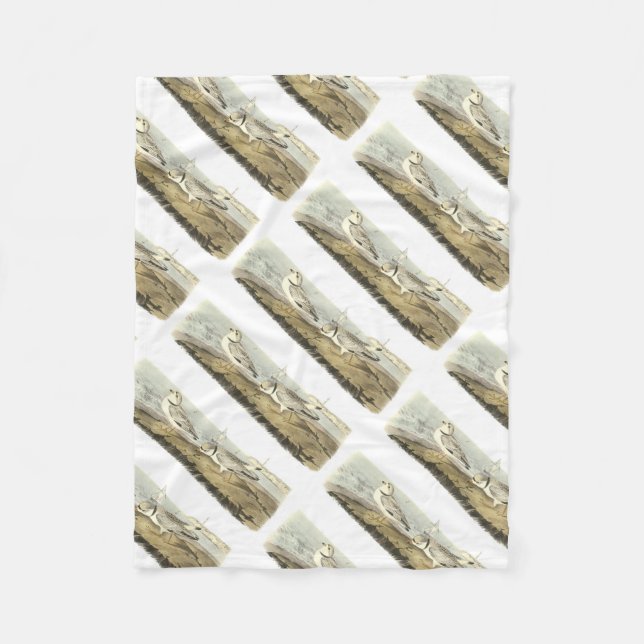 Manta Polar Chorlito aflautado por Audubon (Anverso)