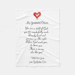 Manta Polar Christening / Bapstim regalo para el apuesto,