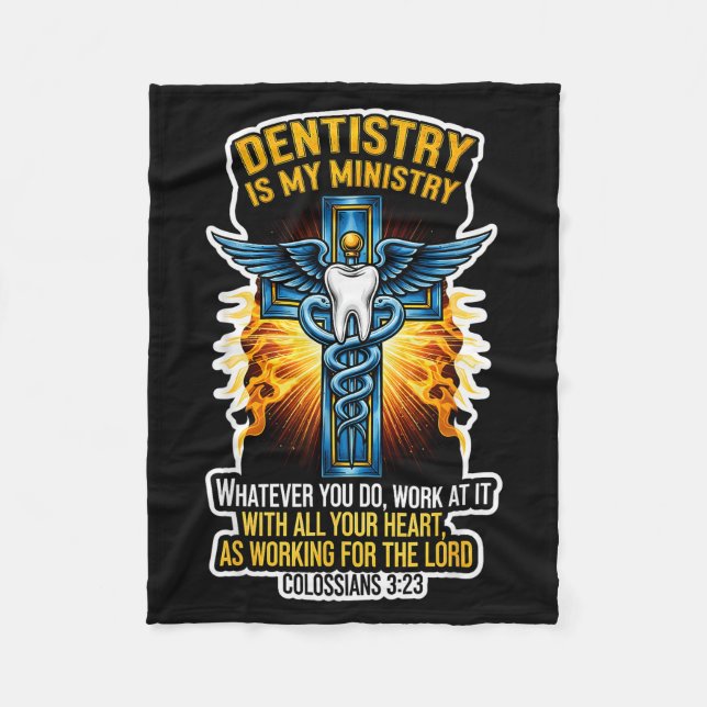 Manta Polar Christian Dentist Dentistry Is My Ministry Jesus B (Anverso)