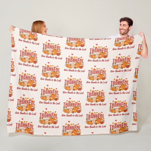 Manta Polar Christian GRACIAS POR LA LÁMINA DE Calabaza (In situ)