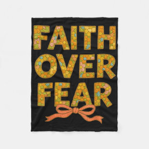 Manta Polar Christian Jesus God Lover Floral Embroidery Faith