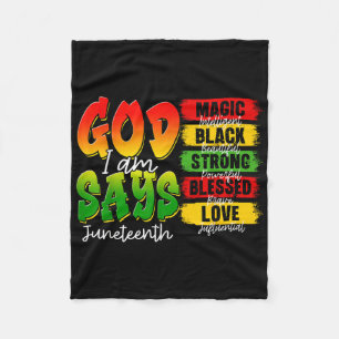 Manta Polar Christian Melanin Black History God dice que soy J