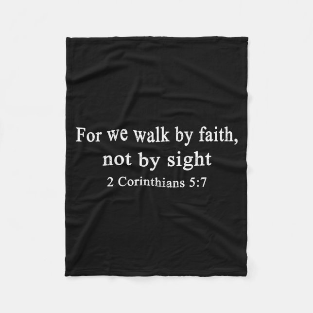 Manta Polar Christian Shirt Walk By Faith And Not By Sight Wor (Anverso)