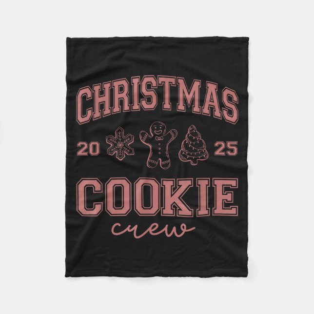 Manta Polar Christmas 2025 Cookie Crew Gingerbread Funny Chris (Anverso)