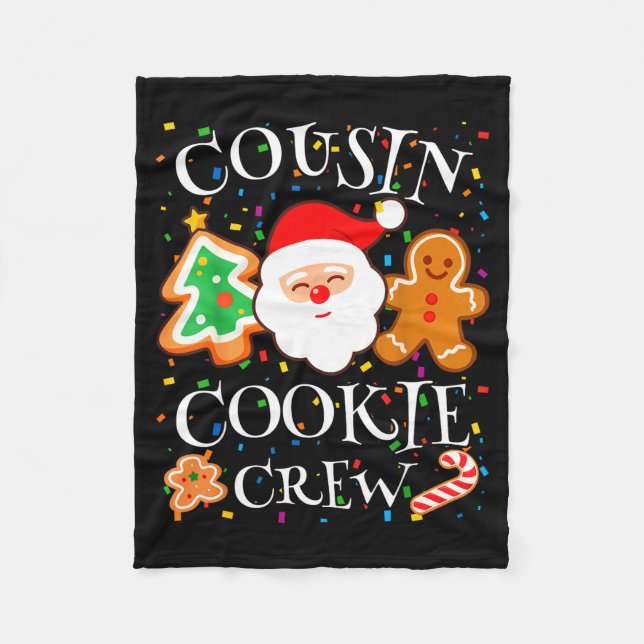 Manta Polar Christmas 2025 Cousin Cookie Baking Crew Squad Fam (Anverso)