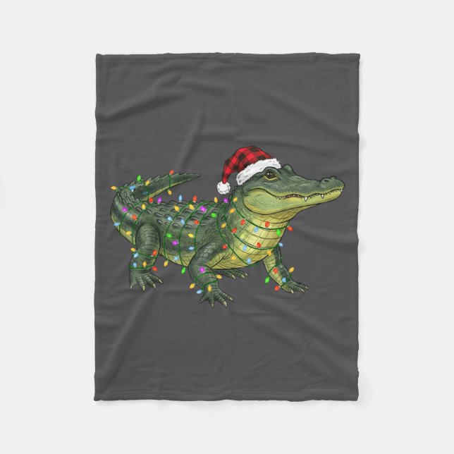 Manta Polar Christmas Alligator Holiday Reptile Funny Festive  (Anverso)