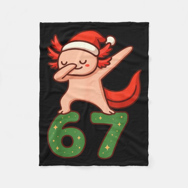 Manta Polar Christmas Axolotl Dabbing 67 Meme Six Seven Funny  (Anverso)