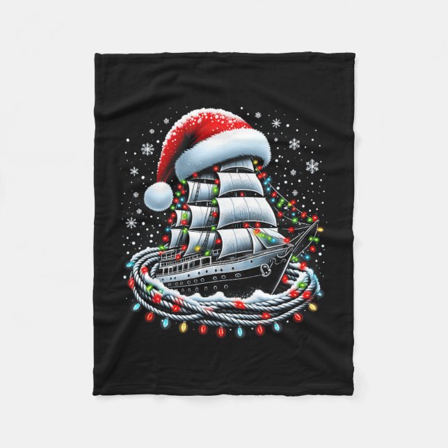 Manta Polar Christmas Boating Sailing Cruise Boat Surrounded B (Anverso)