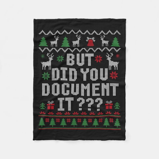 Manta Polar Christmas But Did You Doent It Ugly Office Sweater (Anverso)
