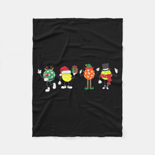 Manta Polar Christmas Ckleball Player Xmas Santa Reindeer Elf  (Anverso)