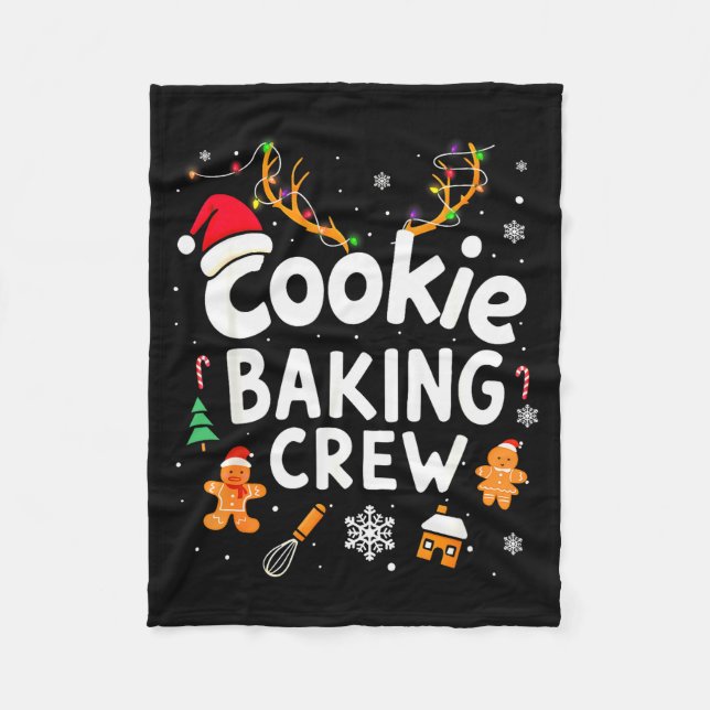 Manta Polar Christmas Cookie Baking Crew Family Baking Team Fu (Anverso)