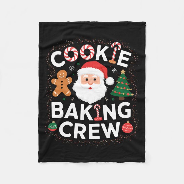 Manta Polar Christmas Cookie Baking Crew Family Christmas Baby (Anverso)