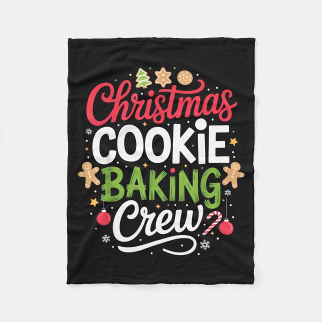 Manta Polar Christmas Cookie Baking Crew Mom Funny Proud Holid (Anverso)