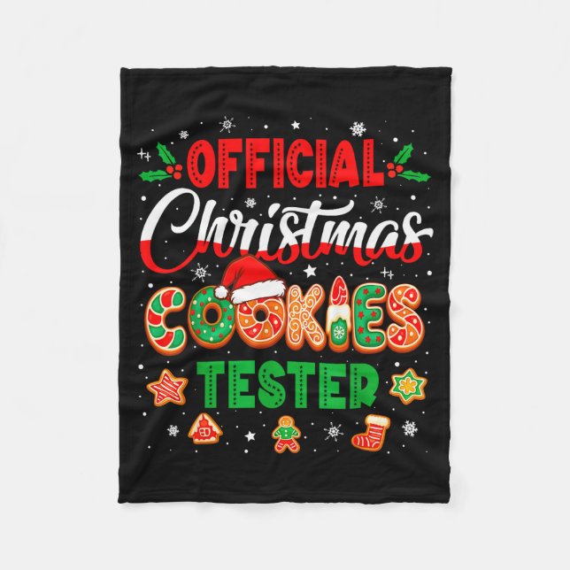 Manta Polar Christmas Cookie Tester Taster Baking Crew Toddler (Anverso)