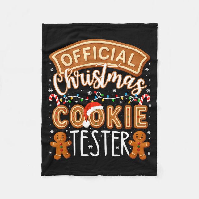 Manta Polar Christmas Cookie Tester Taster Funny Family Baking (Anverso)