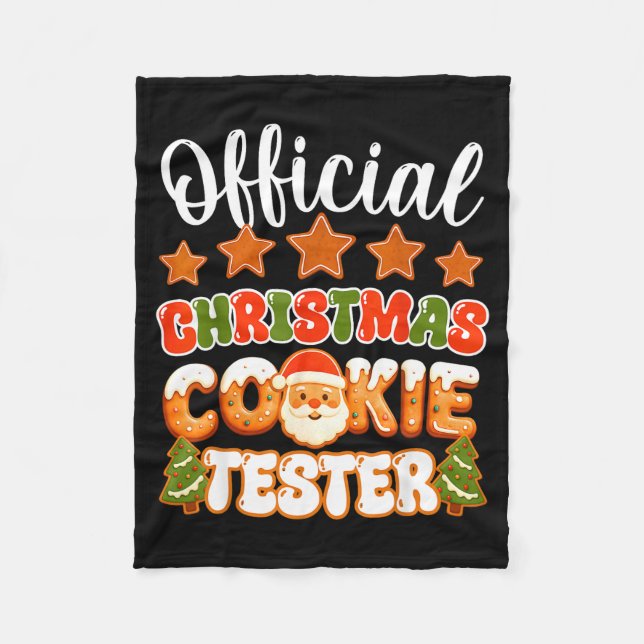 Manta Polar Christmas Cookie Tester Taster Funny Family Baking (Anverso)