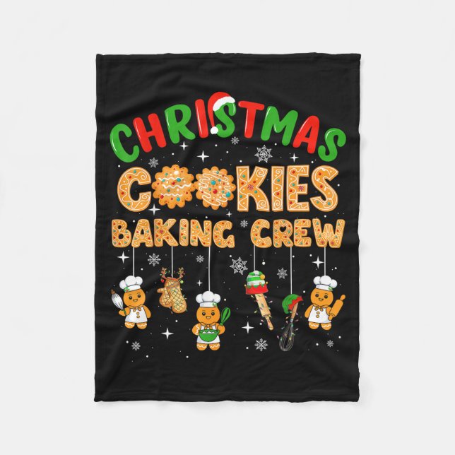 Manta Polar Christmas Cookies Baking Crew Funny Cookie Family  (Anverso)