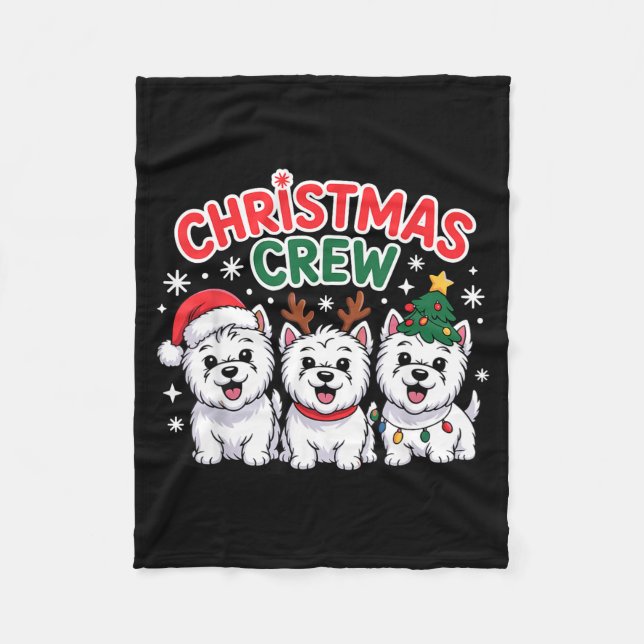 Manta Polar Christmas Crew Westie Christmas West Highland Whit (Anverso)