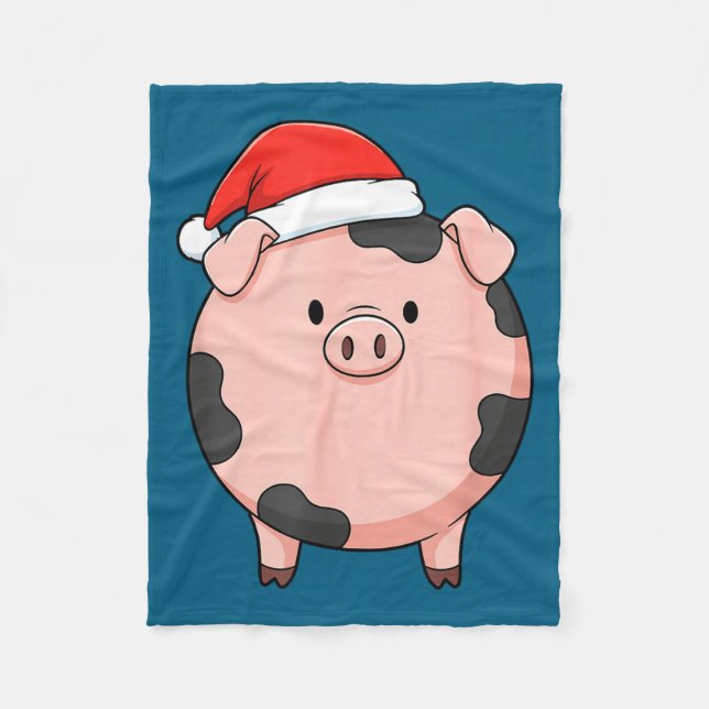 Manta Polar Christmas Cute G Round Nk G Holiday Art  (Anverso)