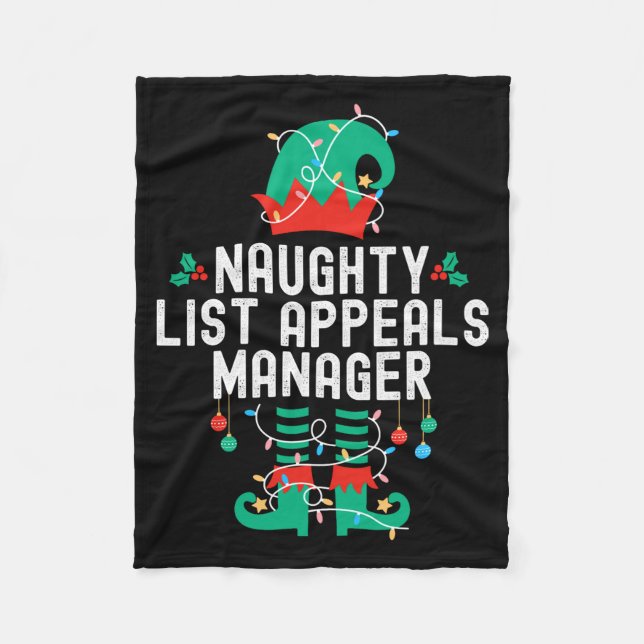 Manta Polar Christmas Elf Office Team Party Family Matching  (Anverso)