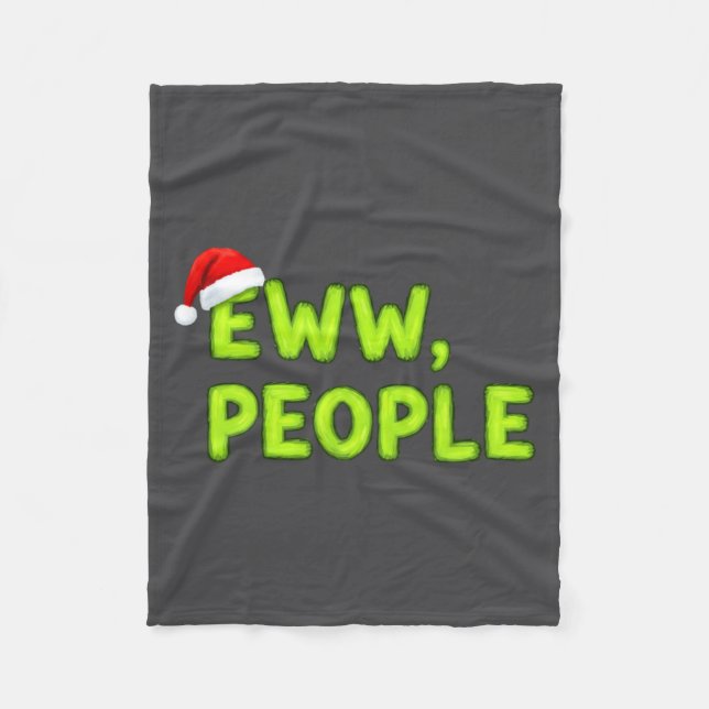 Manta Polar Christmas Eww, People Funny Sarcastic Santa Hat Xm (Anverso)