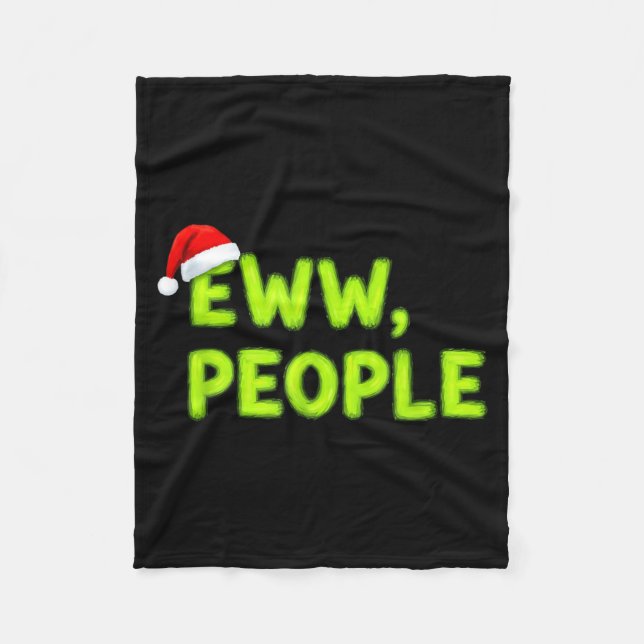 Manta Polar Christmas Eww, People Funny Sarcastic Santa Hat Xm (Anverso)