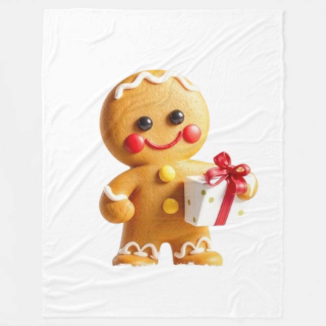 Manta Polar Christmas gingerbread man (Anverso)