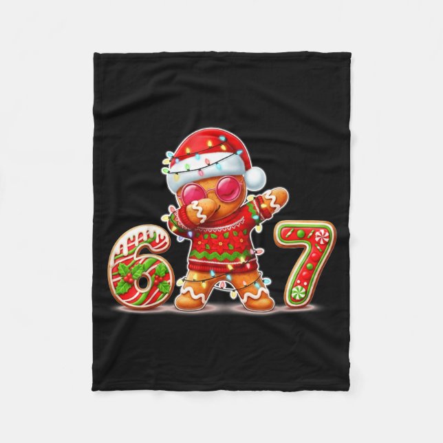 Manta Polar Christmas Gingerbread Six Seven 67 Ice Cream Drip  (Anverso)