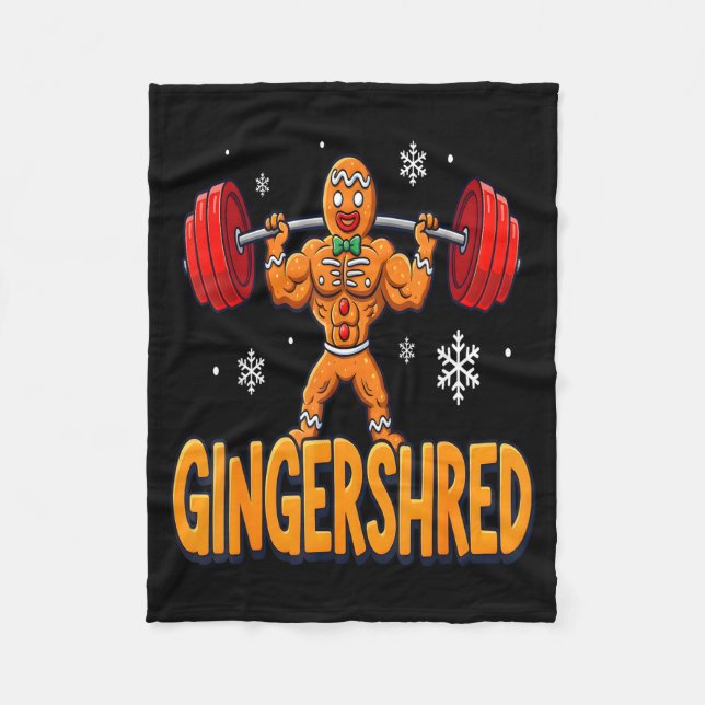 Manta Polar Christmas Gingershred Gym Bodybuilding Funny Ginge (Anverso)