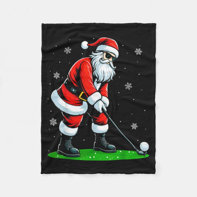 Manta Polar Christmas Golf Santa Golfer Xmas Funny Christmas G (Anverso)