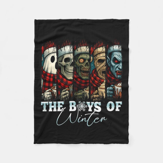 Manta Polar Christmas Halloween Creepmas Friends Horror Xmas C (Anverso)