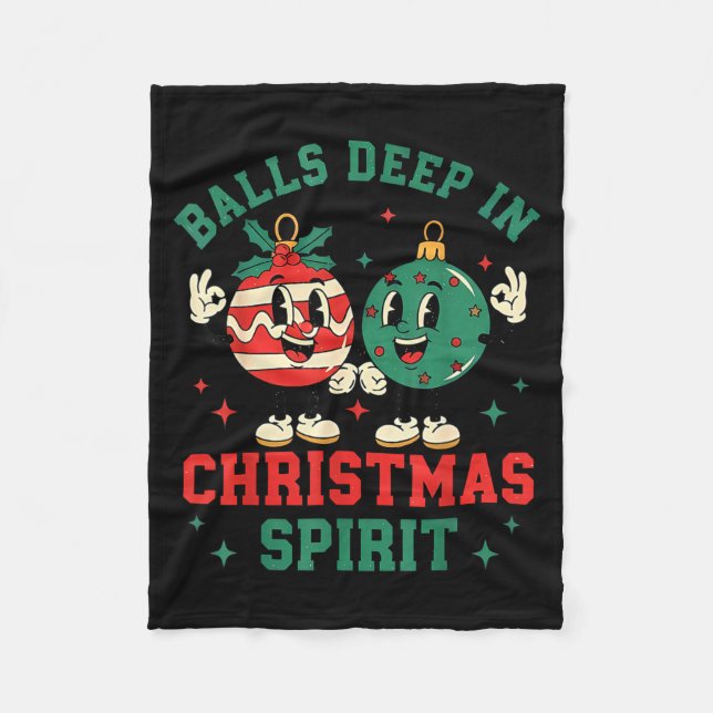 Manta Polar Christmas Humor Deep In Christmas Srit  (Anverso)