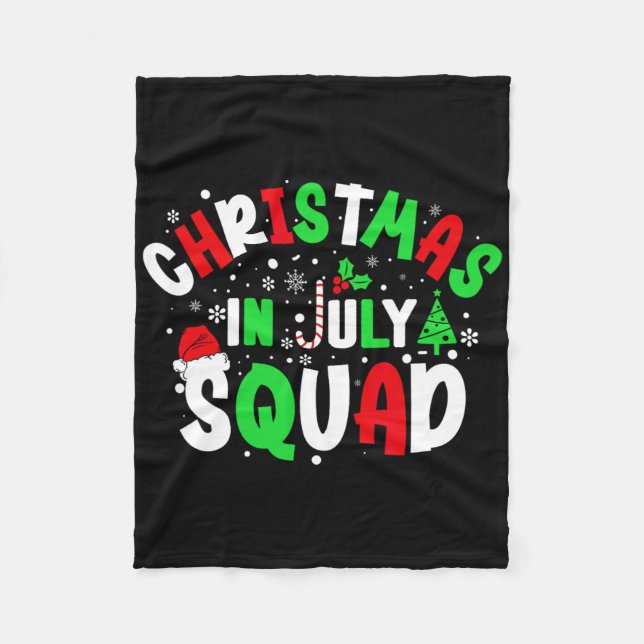 Manta Polar Christmas In July Squad Funny Christma Summer Men  (Anverso)