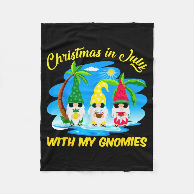 Manta Polar Christmas In July With My Gnomies Beach Summer Chr (Anverso)