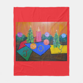 Manta Polar Christmas Joy