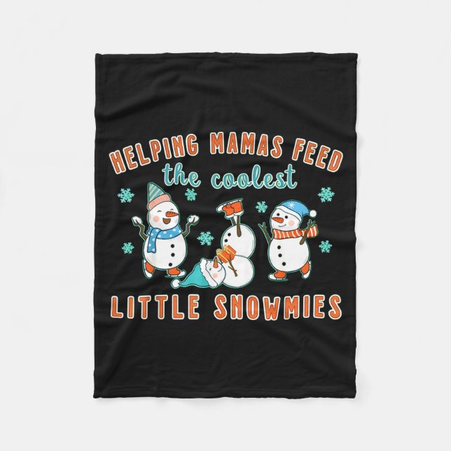 Manta Polar Christmas Lactation Consultant Lactation Nurse Lac (Anverso)